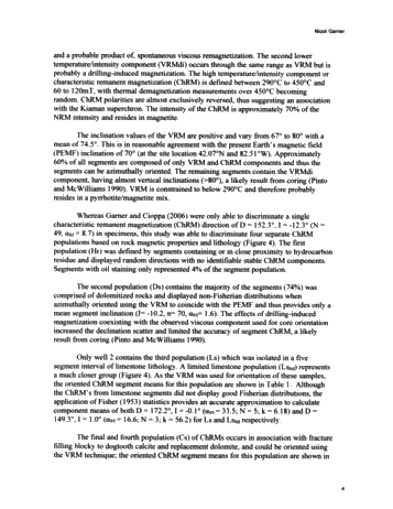 Magnetizations in Ordovician Petroleum Reservoir Rocks, Southwestern Ontario Page 4