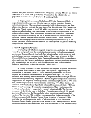 Magnetizations in Ordovician Petroleum Reservoir Rocks, Southwestern Ontario Page 8