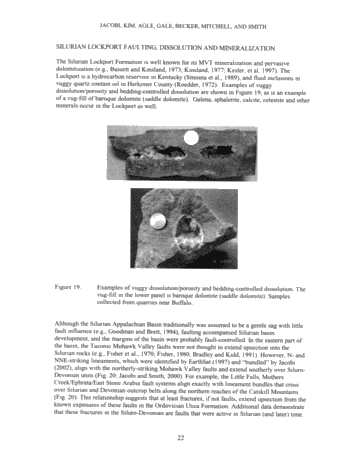Generation of Lower Paleozoic Carbonate Reservoirs in the Appalachian Basin of New York State: Faults, Timing and The Plate Tectonic Connection Page 22