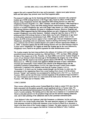 Generation of Lower Paleozoic Carbonate Reservoirs in the Appalachian Basin of New York State: Faults, Timing and The Plate Tectonic Connection Page 27