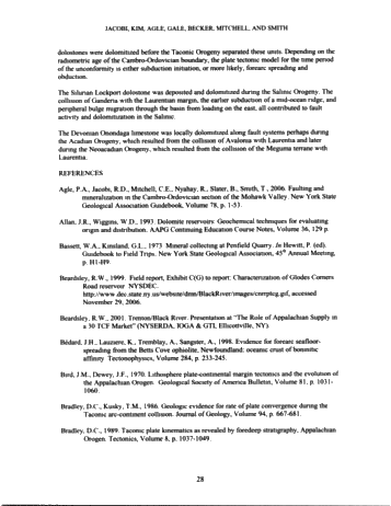 Generation of Lower Paleozoic Carbonate Reservoirs in the Appalachian Basin of New York State: Faults, Timing and The Plate Tectonic Connection Page 28