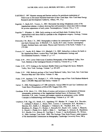Generation of Lower Paleozoic Carbonate Reservoirs in the Appalachian Basin of New York State: Faults, Timing and The Plate Tectonic Connection Page 30