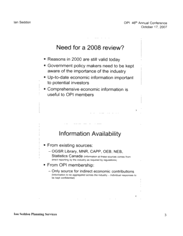 Economic Profile for Ontairo's Oil, Gas and Salt Resources Industry Page 3
