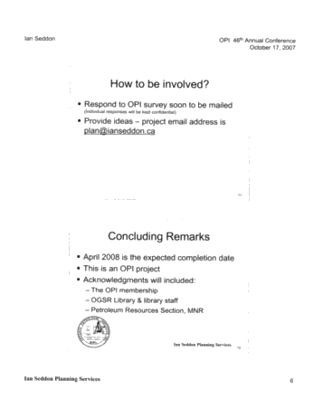 Economic Profile for Ontairo's Oil, Gas and Salt Resources Industry Page 6