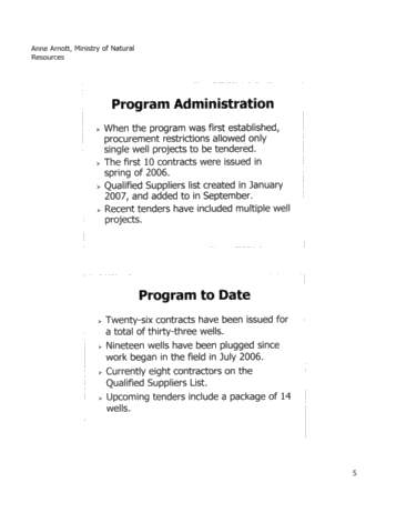 Abandoned Works Program Page 5