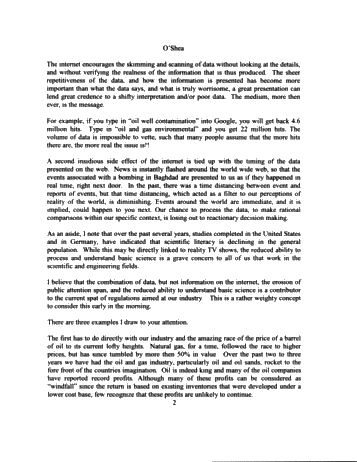 Regulation by Internet Page 2