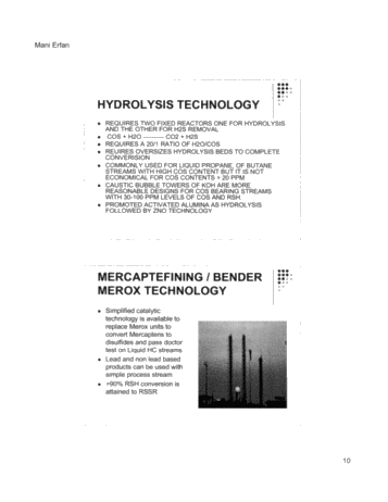 Modern Catalytic Solutions For Gas Purification Page 10