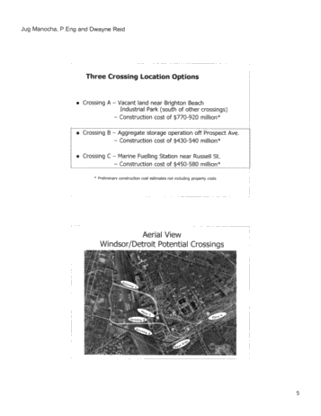 Drilling of Wells For the Windsor-Detroit Bridge Evaluation Page 5
