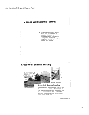 Drilling of Wells For the Windsor-Detroit Bridge Evaluation Page 16