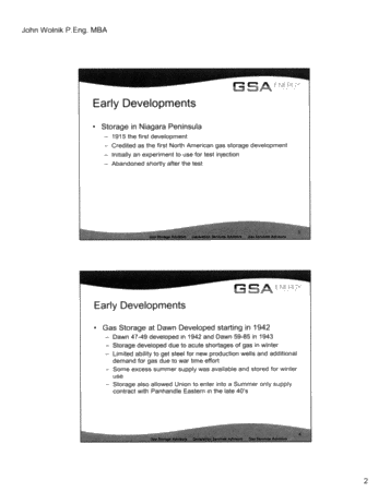 Gas Storage - The Past, Present and Future Page 2