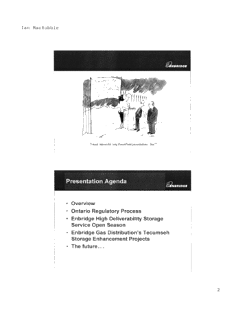 Enbridge Gas Distribution - Tecumseh Storage Growth Page 2