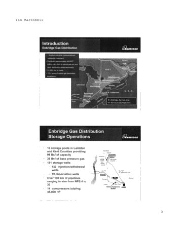 Enbridge Gas Distribution - Tecumseh Storage Growth Page 3