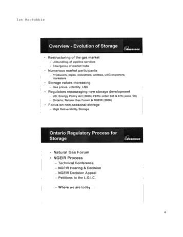 Enbridge Gas Distribution - Tecumseh Storage Growth Page 4