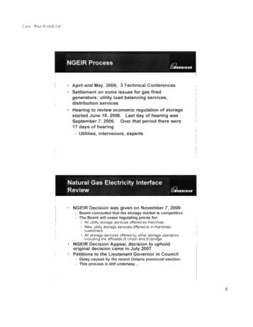 Enbridge Gas Distribution - Tecumseh Storage Growth Page 6