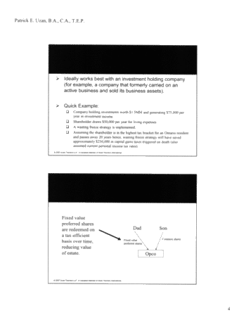Succession and Estate Planning Tax Tools Page 4