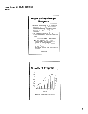 EAC/CME Safety Group Program Page 3