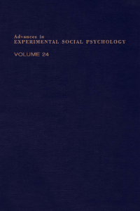Zanna Ed Advances In Experimental Social Psychology 1e - 
