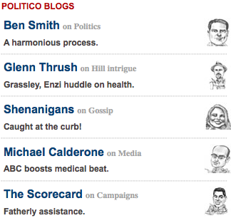 Politico Blogs