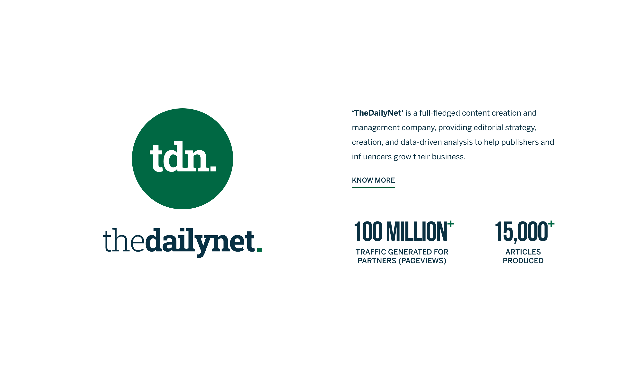 The Daily Net - Editorial Strategy, Creation for Publishers and Influencers