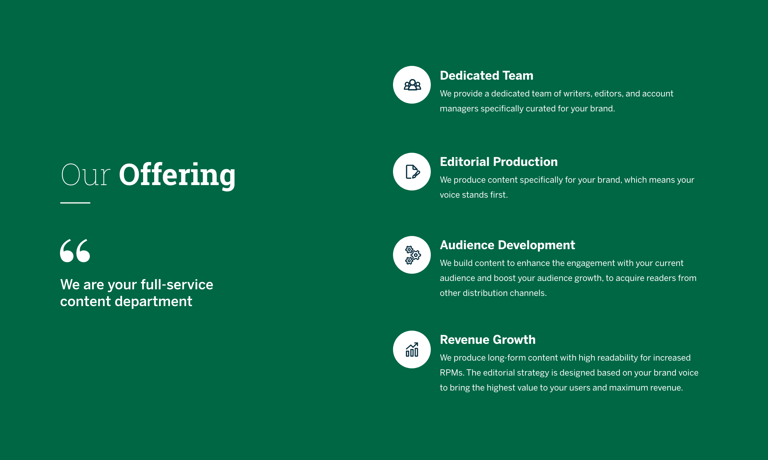 The Daily Net - Dedicated Team, Editorial Product, Audience Development, Revenue Growth