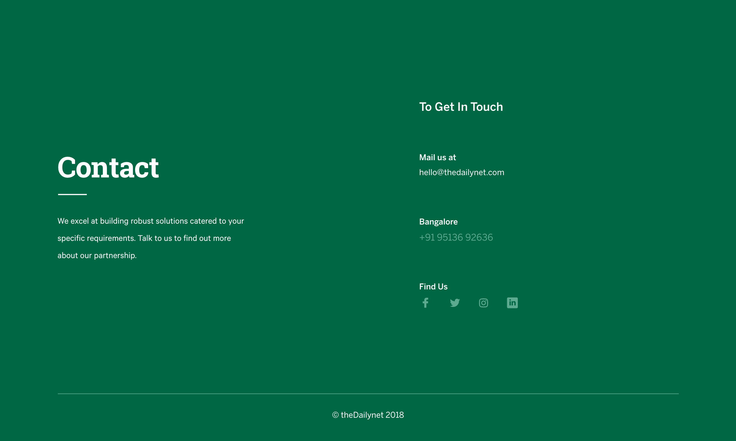 The Daily Net - Contact Us, Reach Out to Us, Email, Phone Number