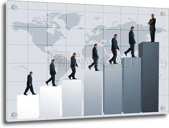 Wall Art of Business success - graph 13mp