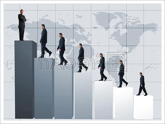 Wall Art of Business success - graph 13mp