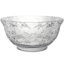 12 Quart Embossed Clear Punch Bowl