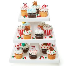 3 Tier Square Cupcake Stand