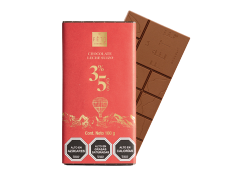 Barra chocolate Suiza leche 100 g en La Fête Chocolat | CMR Chile