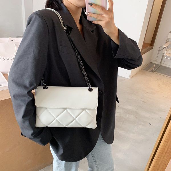 Chain Underarm Simple All-match New Popular Messenger Bag Rhombus Women's Shoulder Bag - Image 3