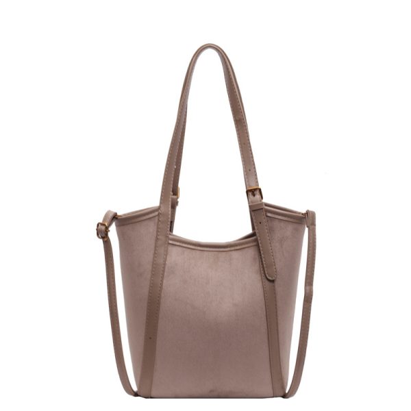 Women's Casual Large Capacity Retro Frosted Handbag - Image 4