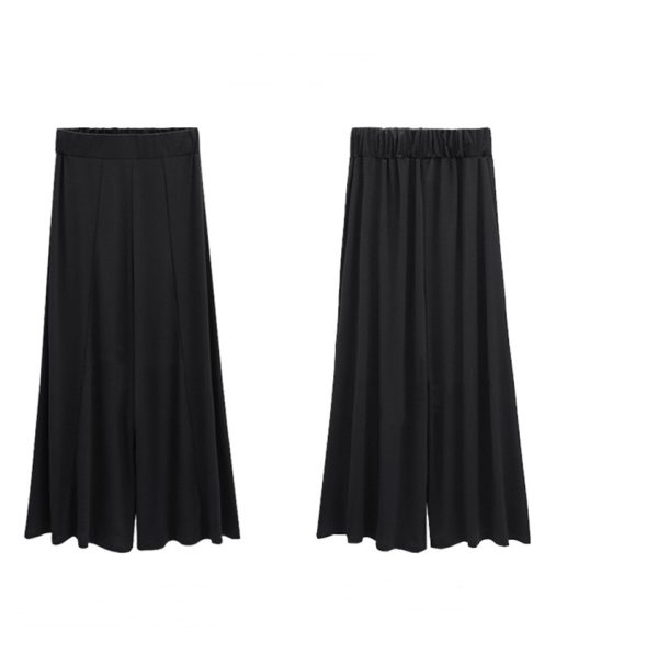 High waist nine points casual pants wide leg pants - Image 4