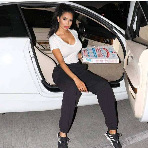 Women's solid color high waist hip-hop track pants - Image 3
