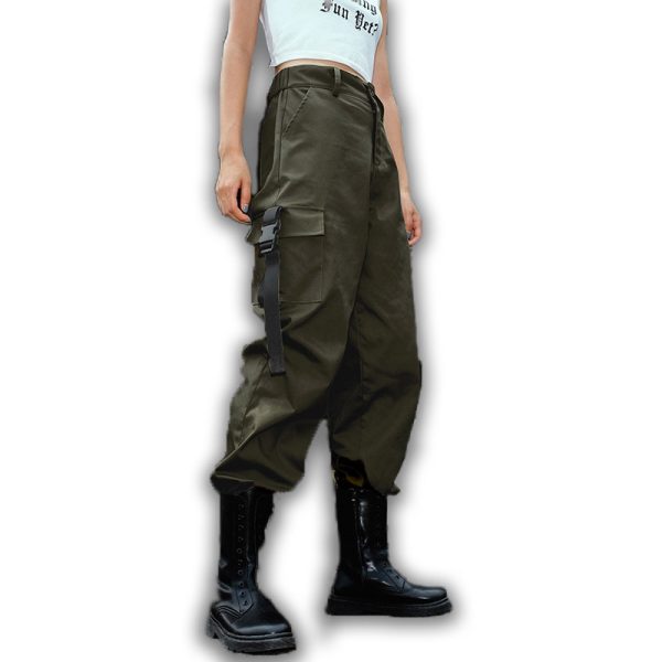 Streamer bag buckle casual pants overalls - Image 9