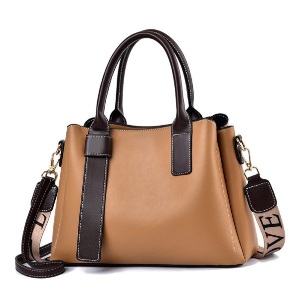 Soft Leather Large Capacity Women's Handbag Fashion Trendy One-shoulder Crossbody Bag - Image 6
