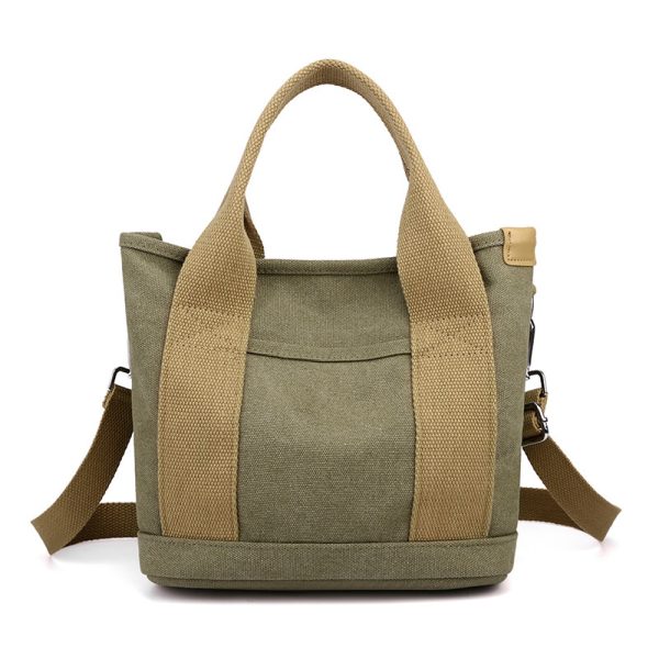Trendy All-match Simple Fashion Korean Style Large Capacity Commute Leisure Canvas Bag - Image 7