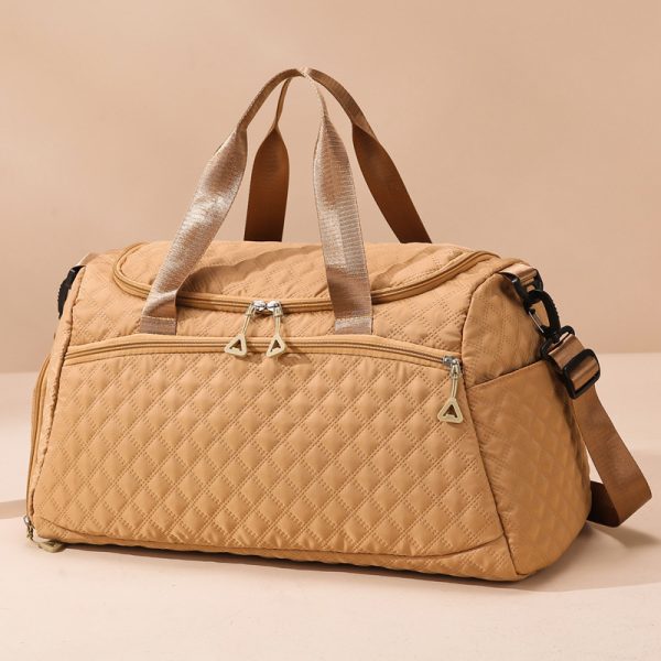 Large Capacity Travel Rhombus Waterproof Oxford Fabric Luggage Bag - Image 10