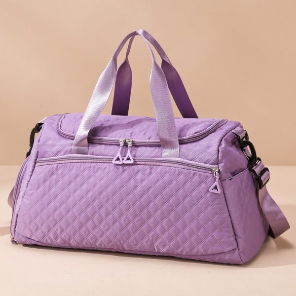Large Capacity Travel Rhombus Waterproof Oxford Fabric Luggage Bag - Image 9