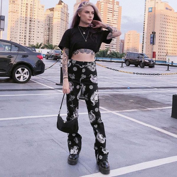 Chinese style retro straight casual pants - Image 6