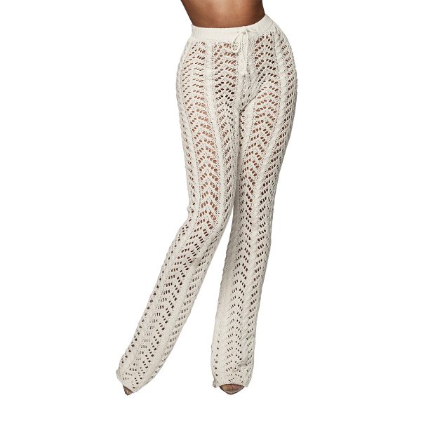 Women's nightclub cutout knitted trousers - Image 7