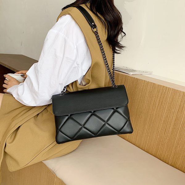 Chain Underarm Simple All-match New Popular Messenger Bag Rhombus Women's Shoulder Bag - Image 2