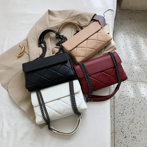 Chain Underarm Simple All-match New Popular Messenger Bag Rhombus Women's Shoulder Bag - Image 4