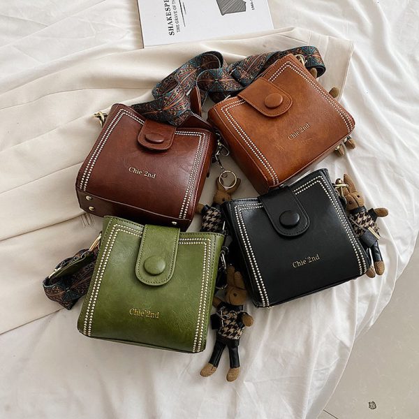New Fashion Retro High Texture Shoulder Messenger Bag - Image 3