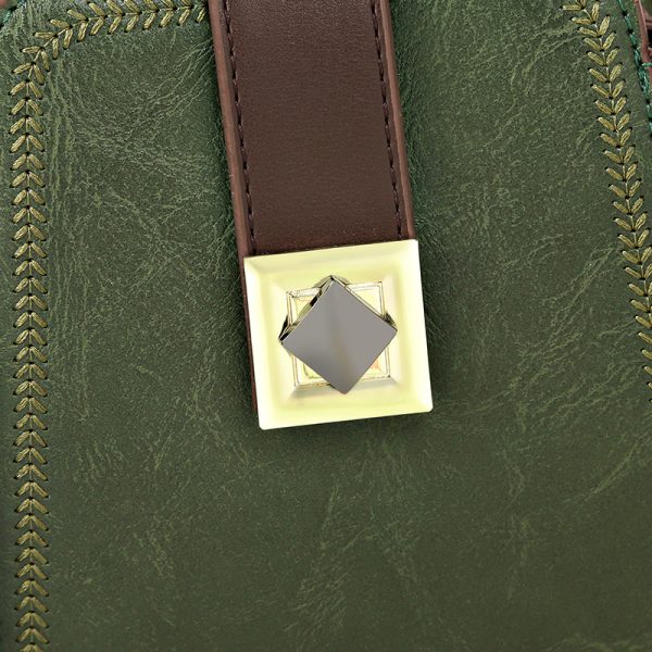Women's Retro Easy Matching Soft Leather Textured Handbag Shoulder Crossbody - Image 3