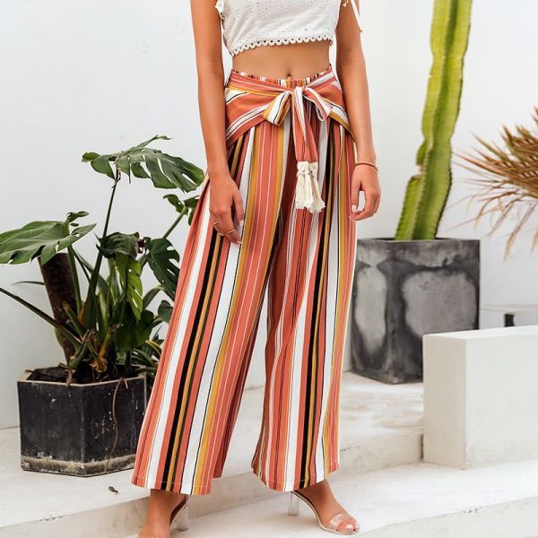 Leopard-print loose-fit wide-leg pants - Image 2