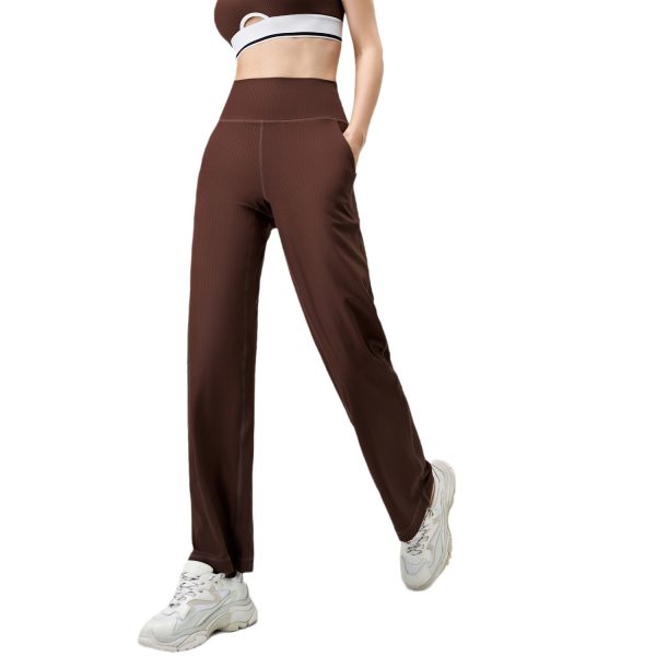 High Waist Yoga Wide Leg Exercise Casual Pants - Image 5