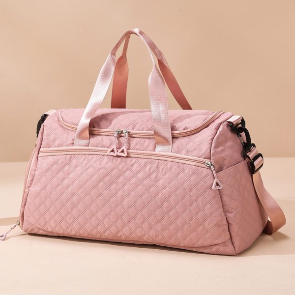 Large Capacity Travel Rhombus Waterproof Oxford Fabric Luggage Bag - Image 6