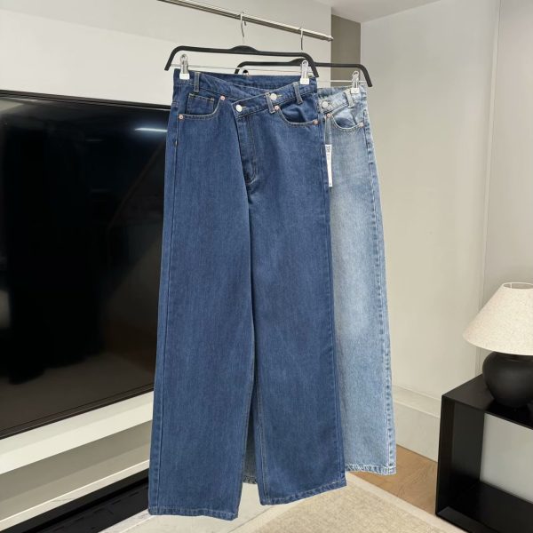 Autumn New Hair Fashion Personality Double Breasted Wide Leg Pants - Image 2