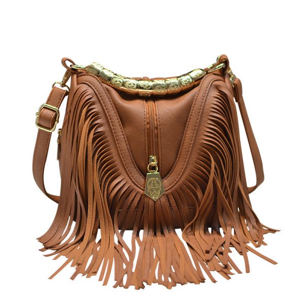 Women's Fashion Tassel Shoulder Messenger Bag - Image 5